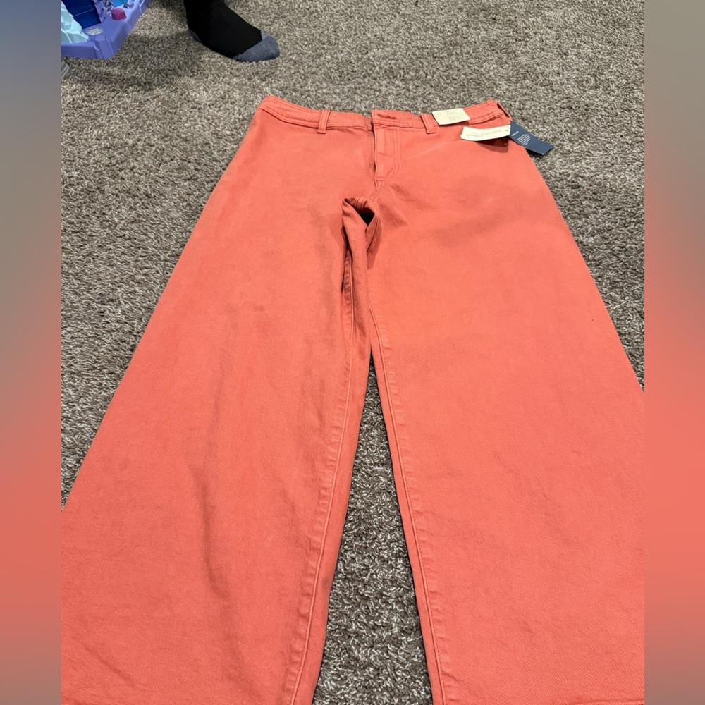 🧀Orange Wide-Leg Pants